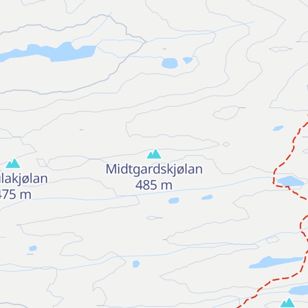 Map of Midtgardskjølan