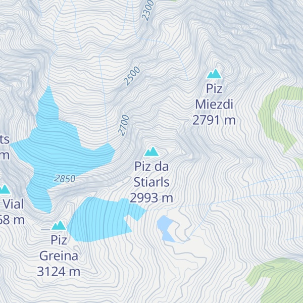 Map of Piz da Stiarls