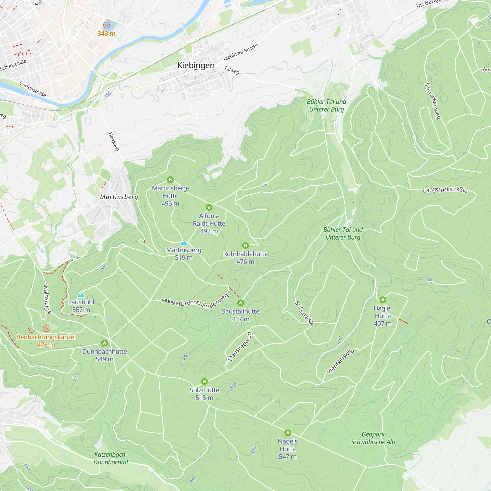Rohrhaldehütte map