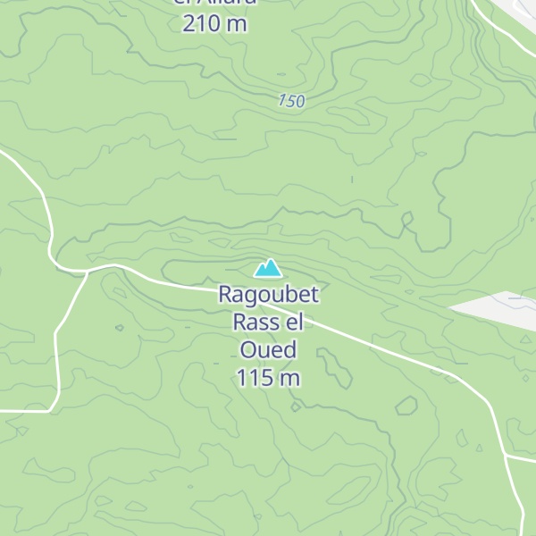 Map of Ragoubet Rass el Oued