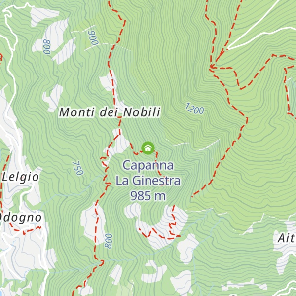 Map of Capanna La Ginestra