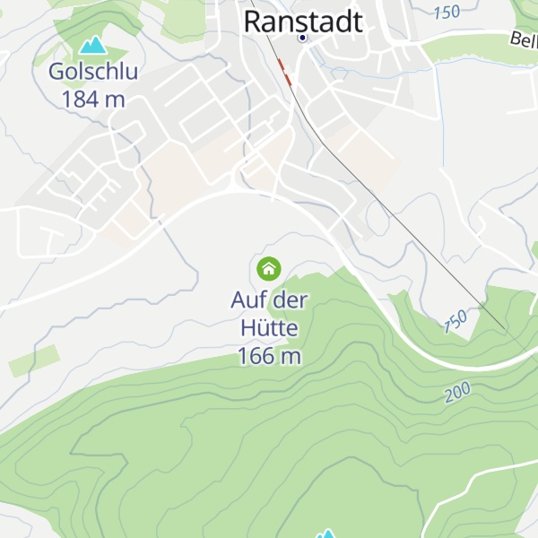 Map of Auf der Hütte