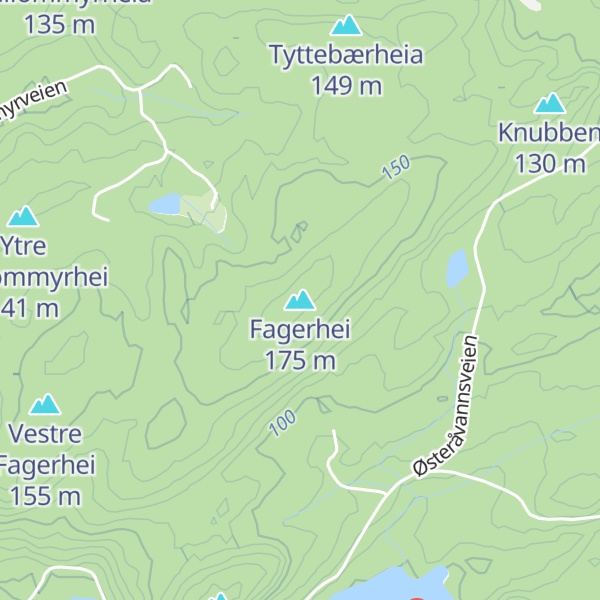 Map of Fagerhei