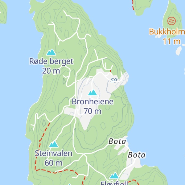 Map of Bronheiene
