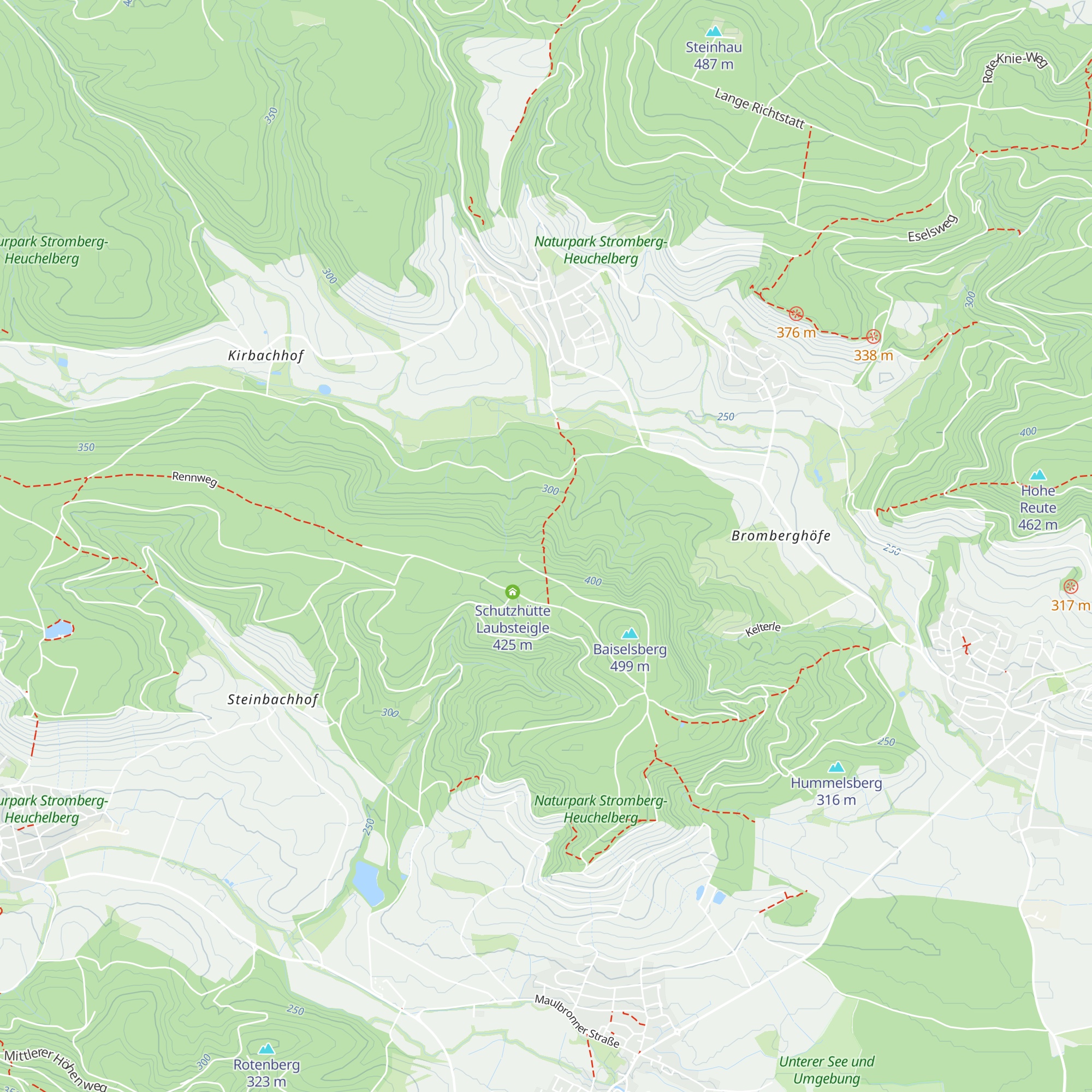 Bromberghütte map