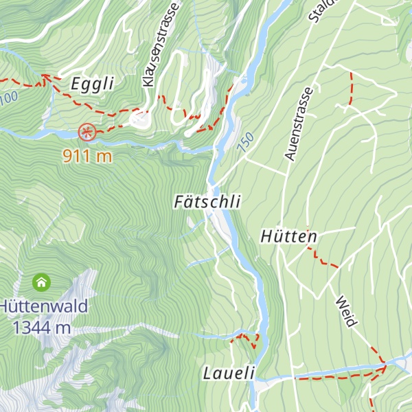 Map of Pfadiheim Planura