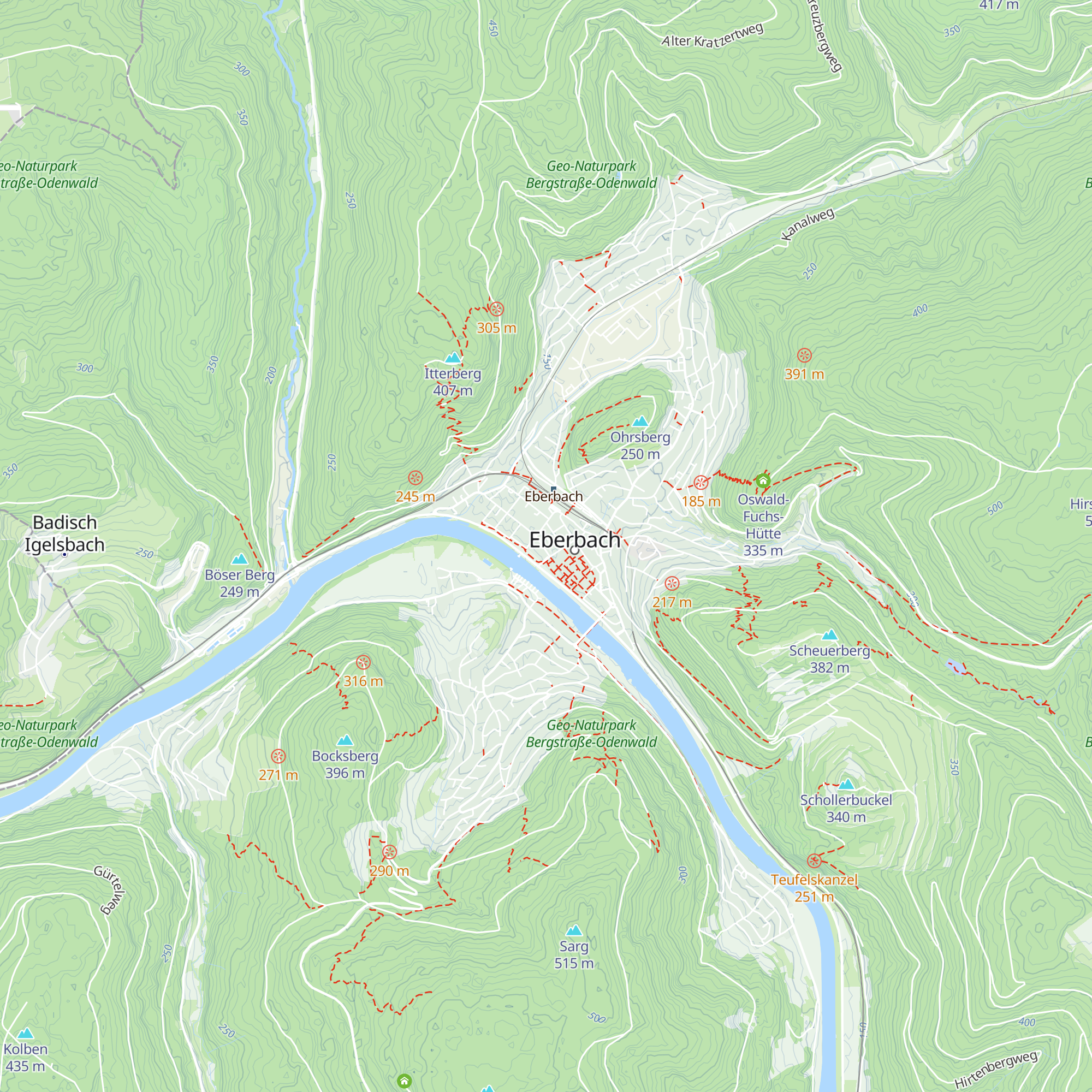 Touristen Information Eberbach map