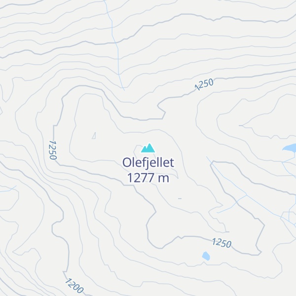 Map of Olefjellet