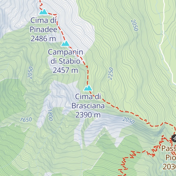 Map of Cima di Brasciana