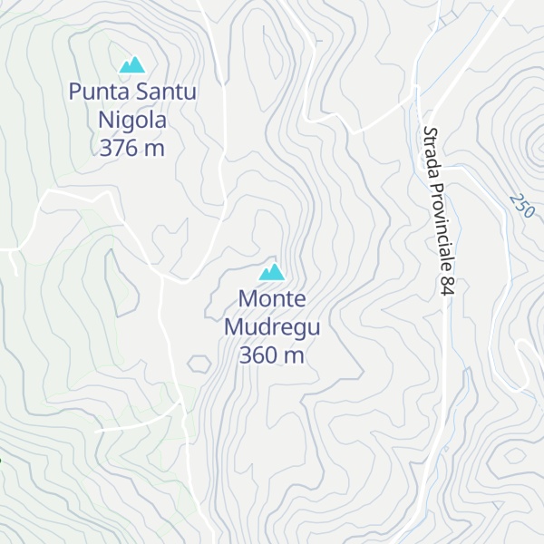 Map of Monte Mudregu