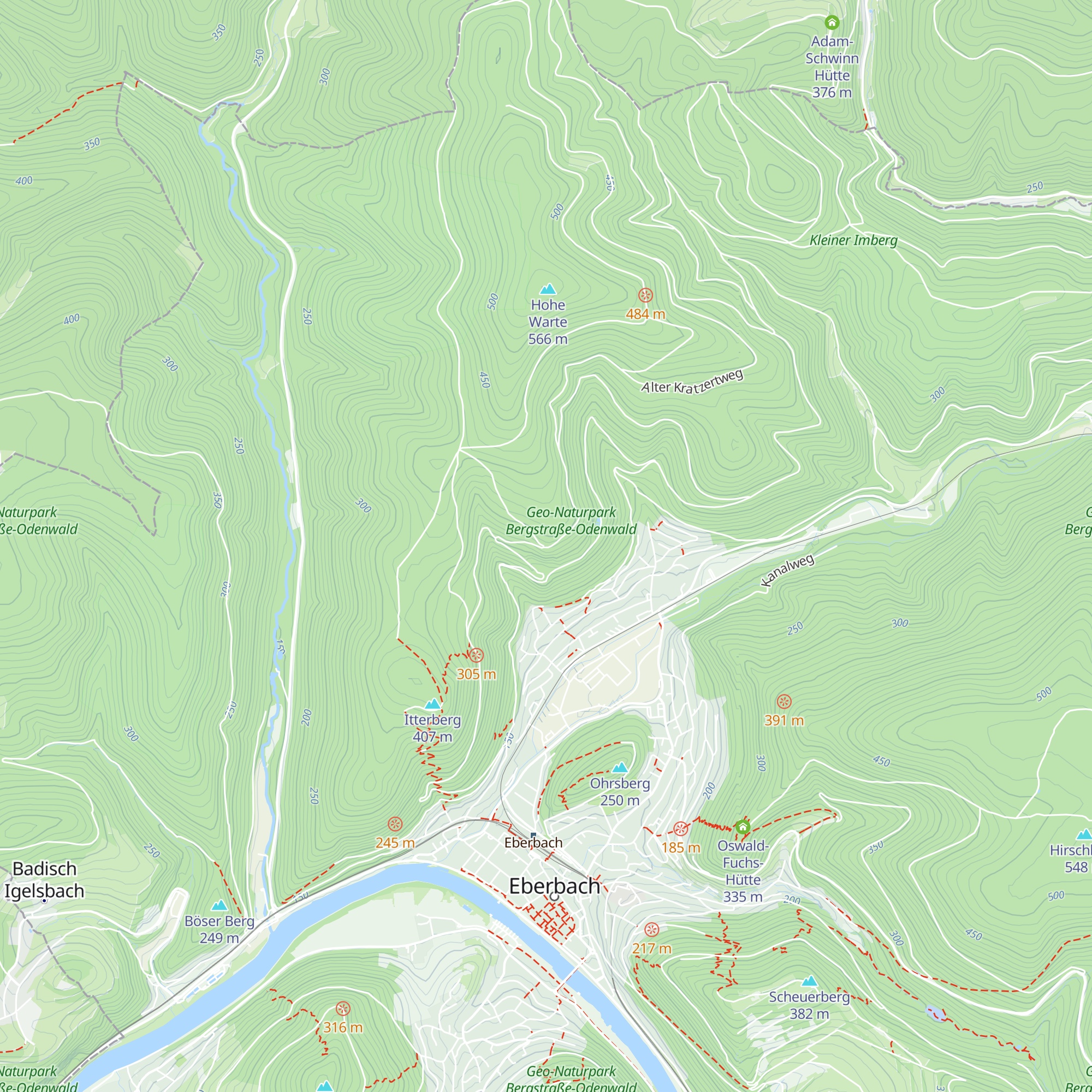 Bauriedhütte map