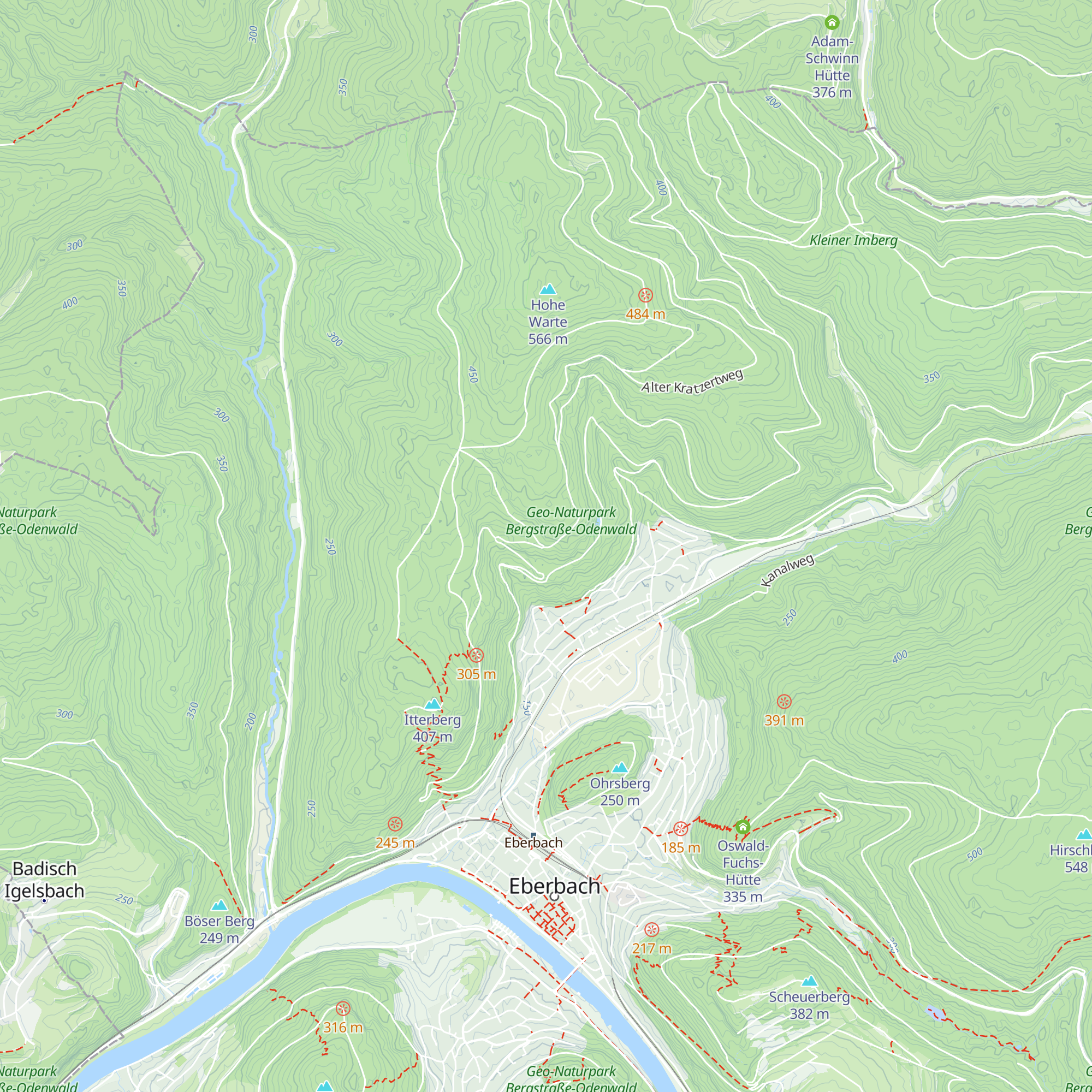 Bauriedhütte map