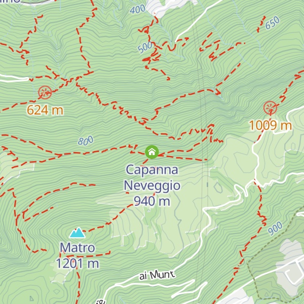 Map of Capanna Neveggio