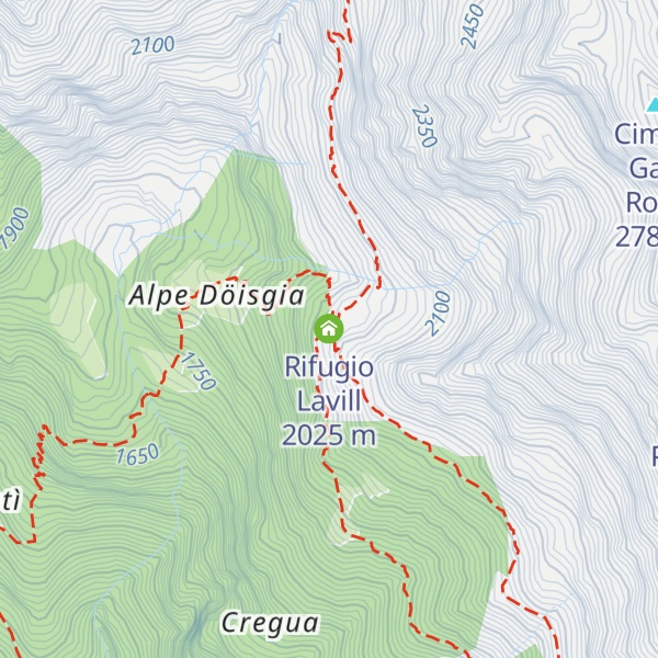 Map of Rifugio Lavill