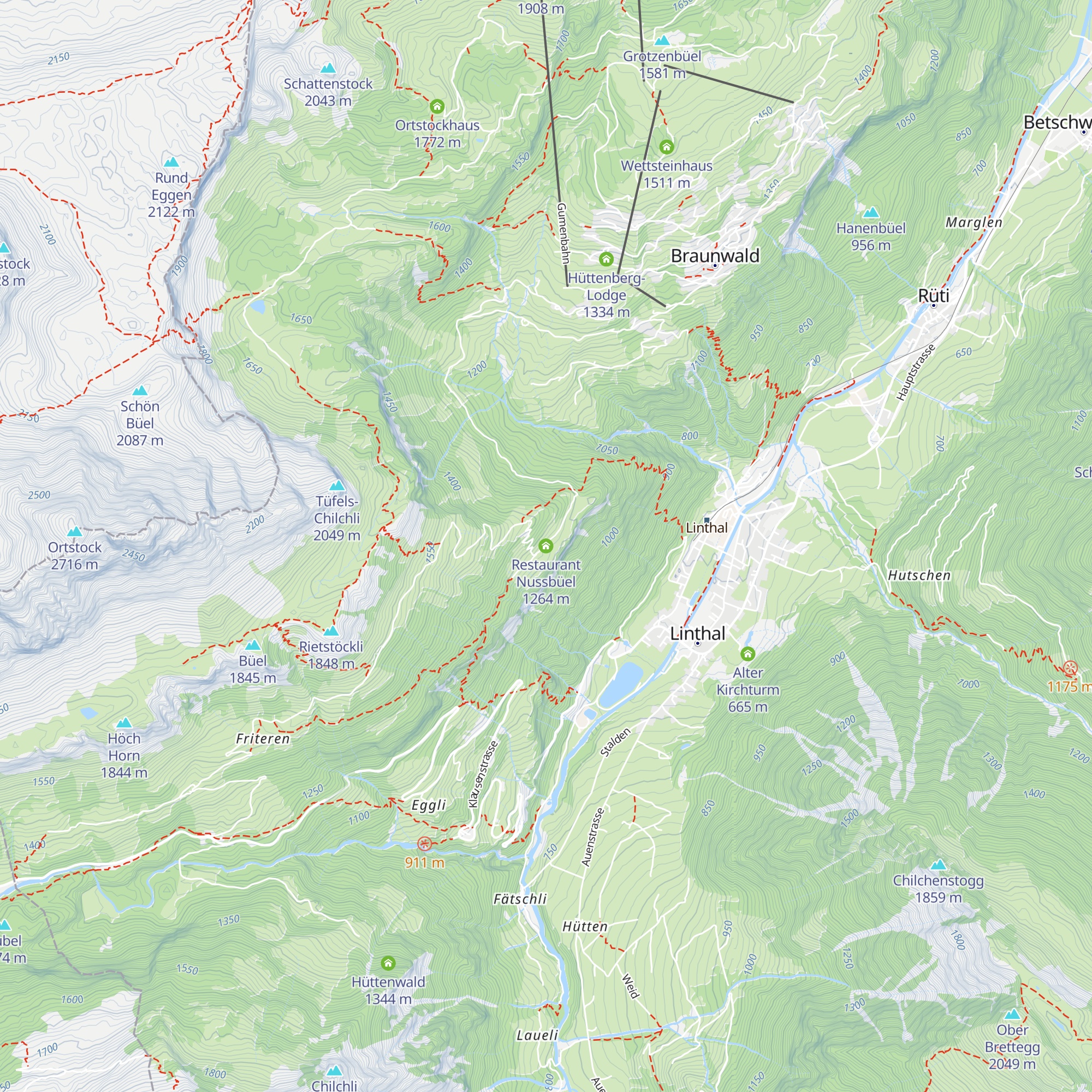 Restaurant Nussbüel map