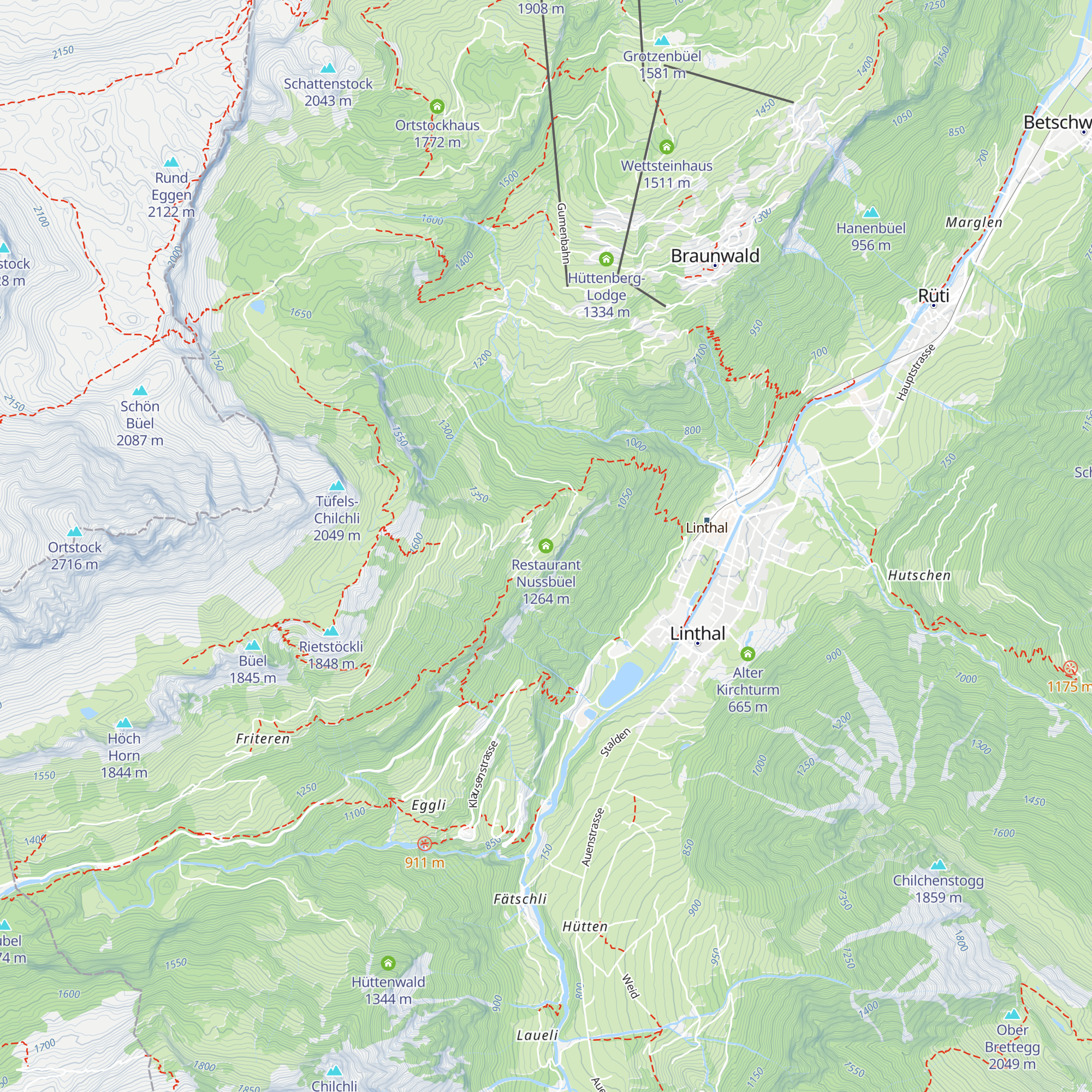 Restaurant Nussbüel map