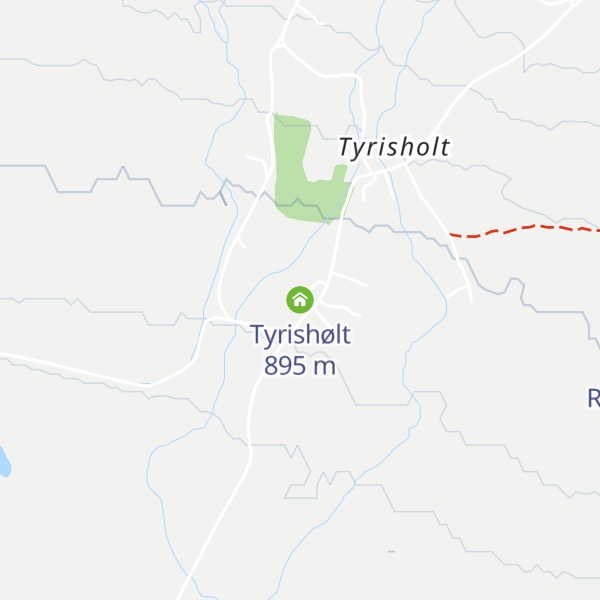 Map of Tyrishølt