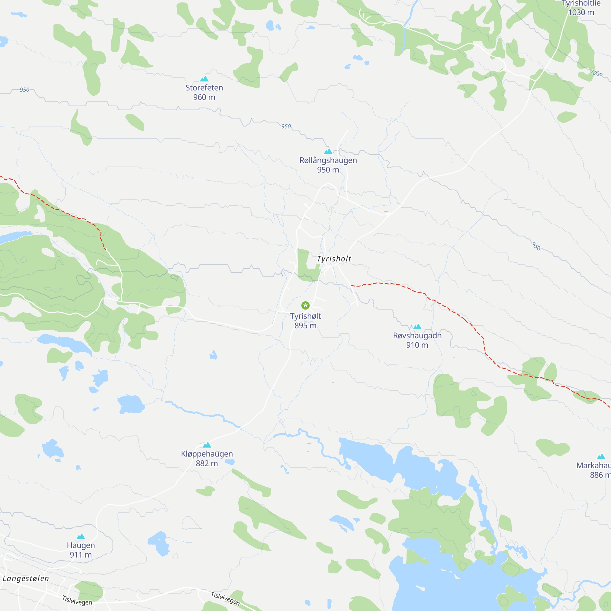 Tyrishølt map