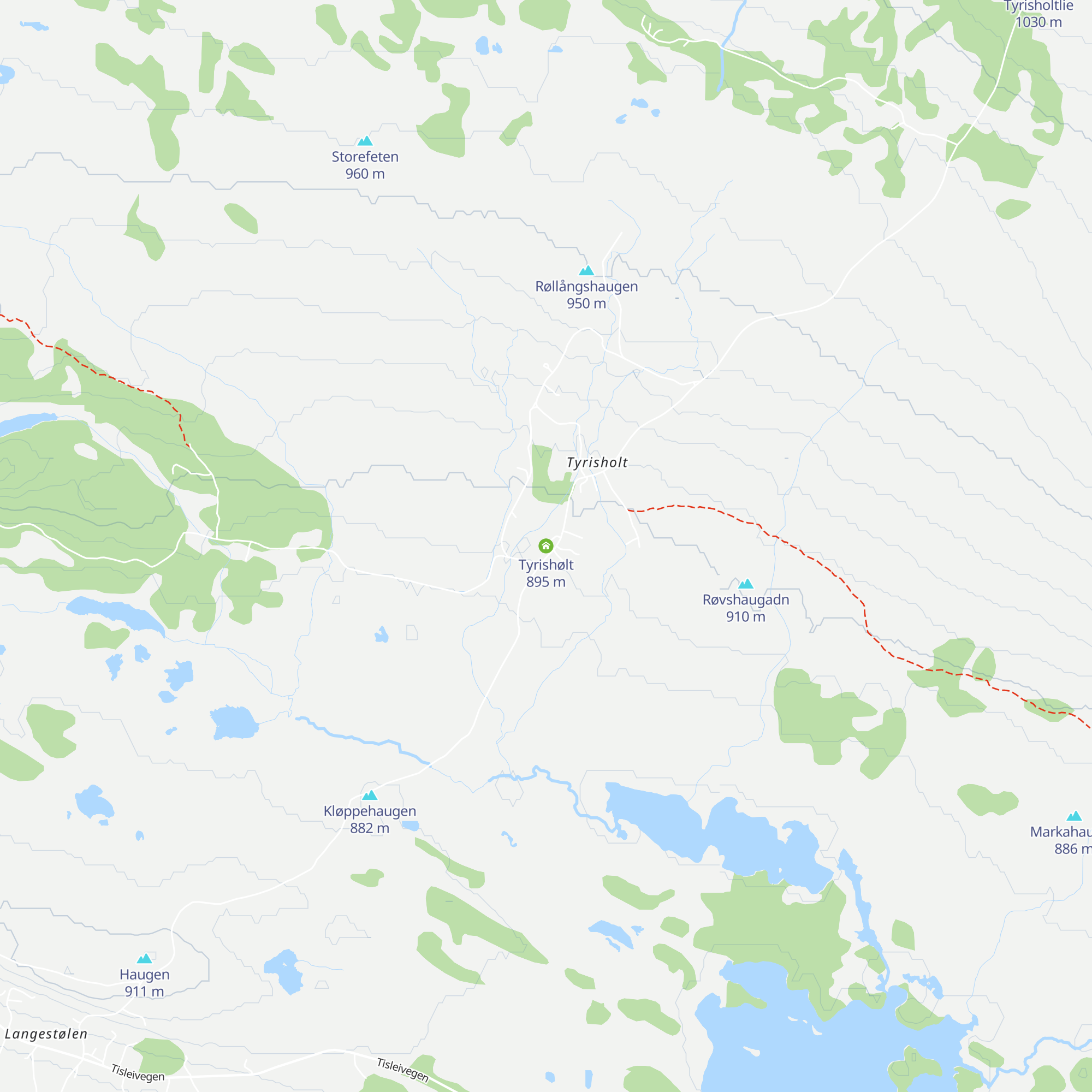Tyrishølt map