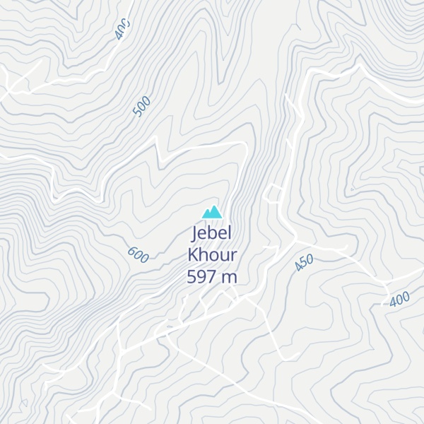 Map of Jebel Khour