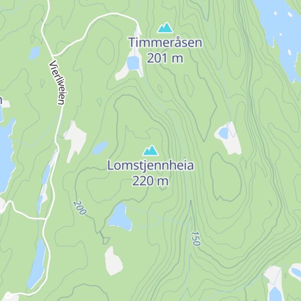 Map of Lomstjennheia