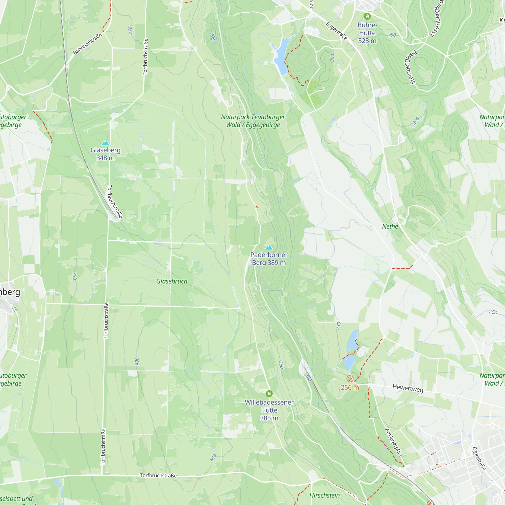 Paderborner Berg Hütte map