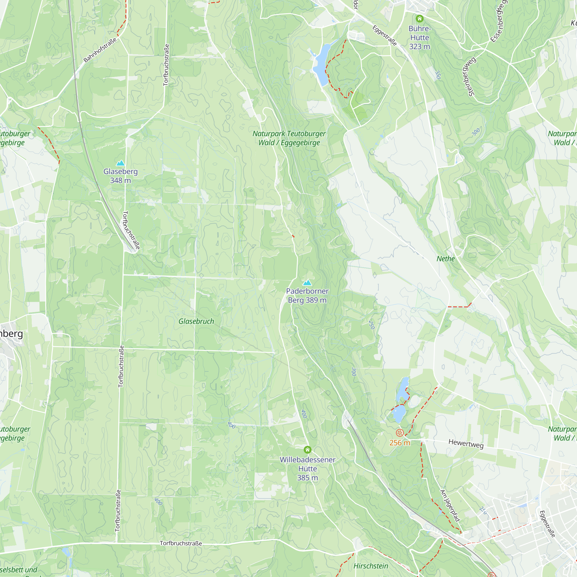 Paderborner Berg Hütte map