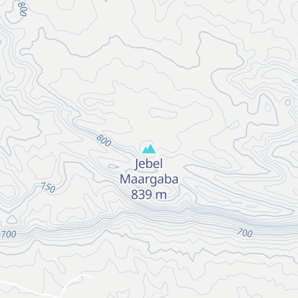 Map of Jebel Maargaba