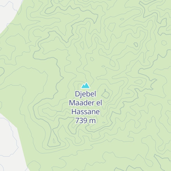 Map of Djebel Maader el Hassane