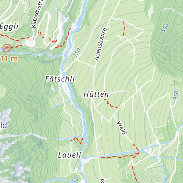 Map of Gasthaus Hütten