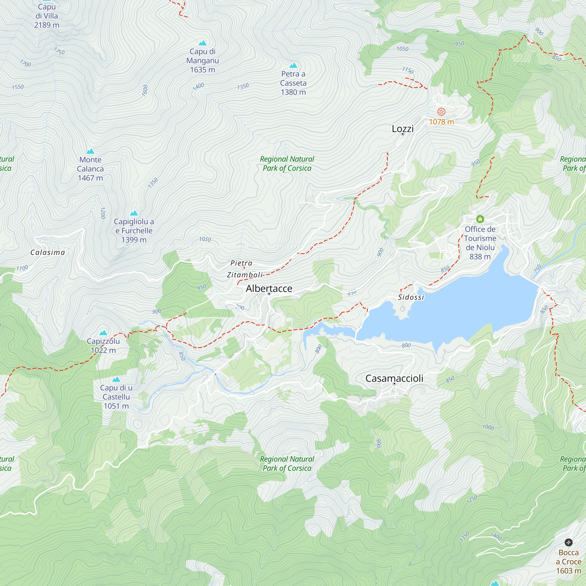 Gîte d’étape d’Albertacce map