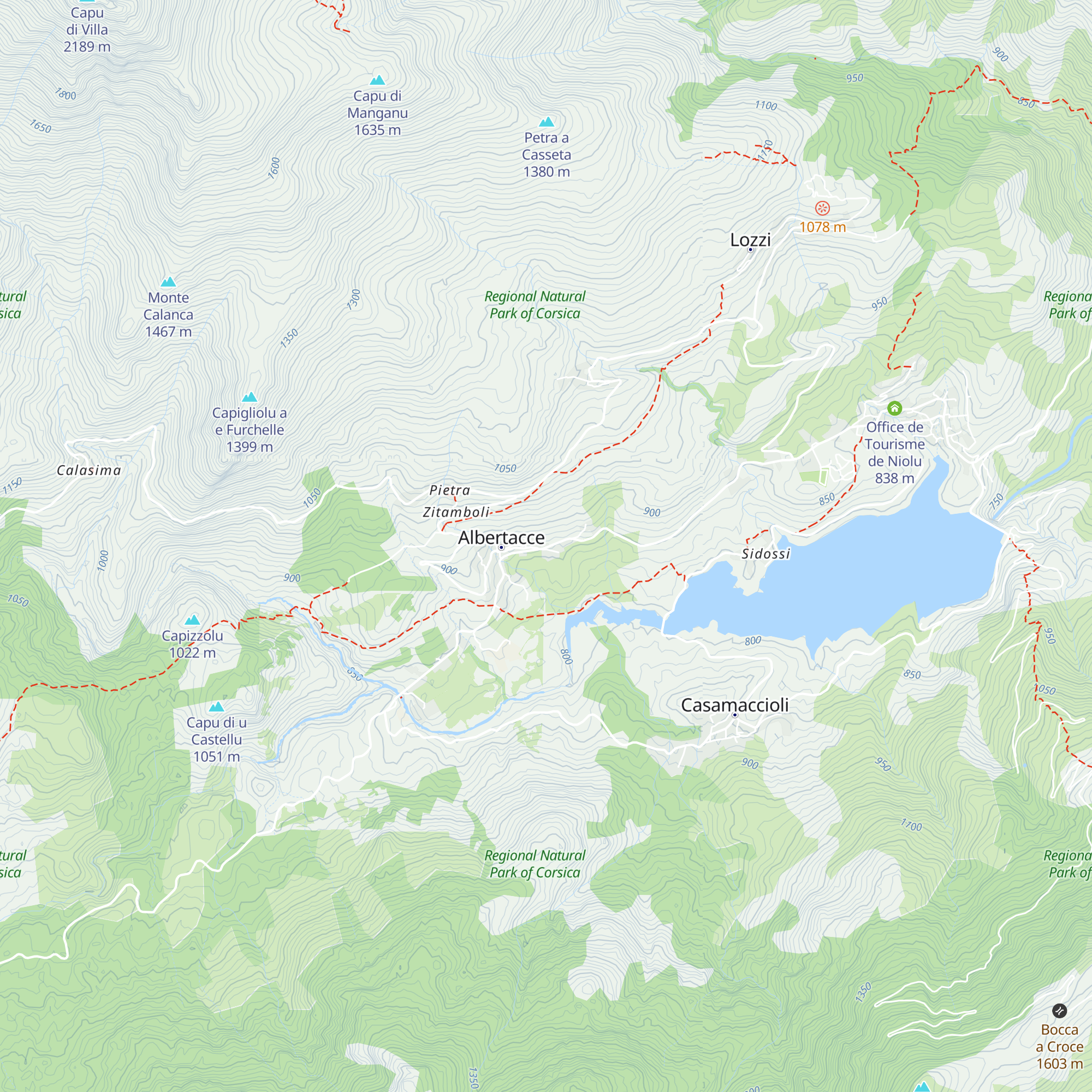 Gîte d’étape d’Albertacce map