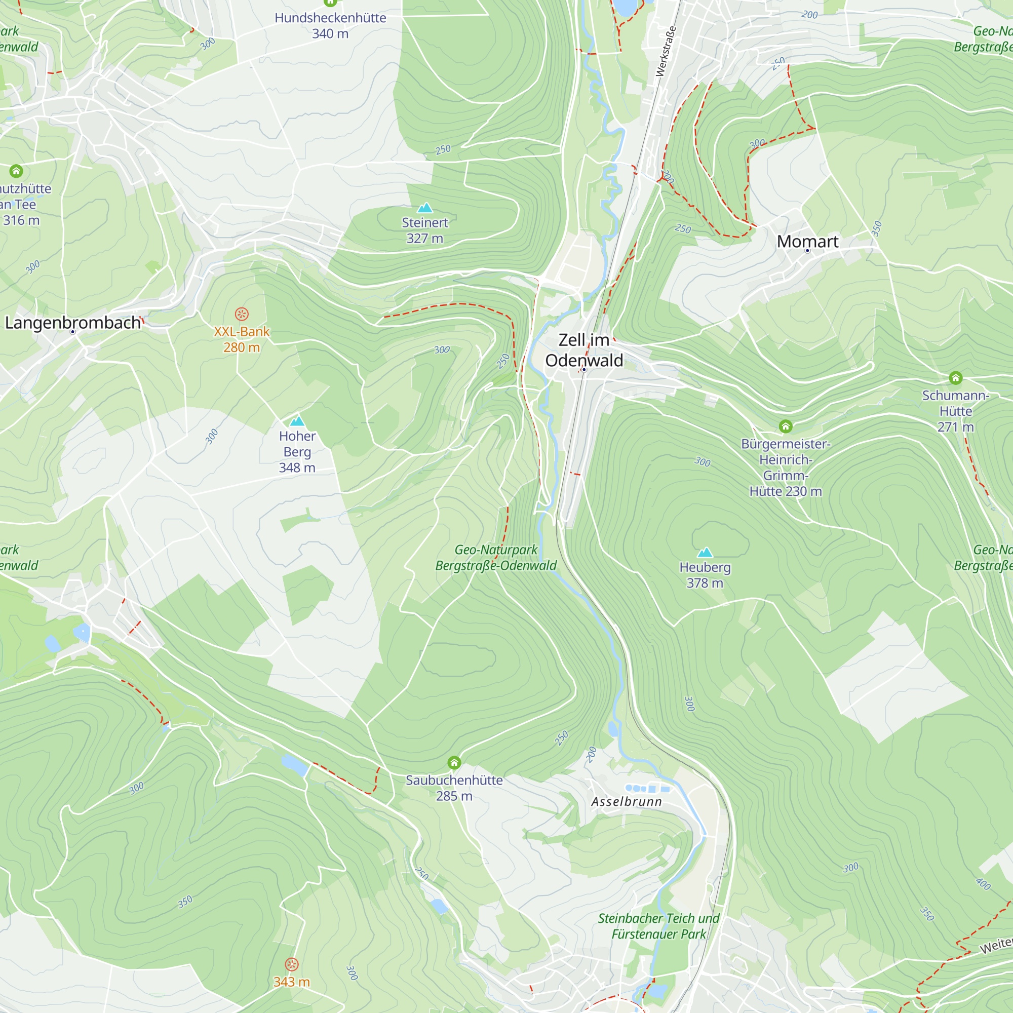 Georg Daum Hütte map