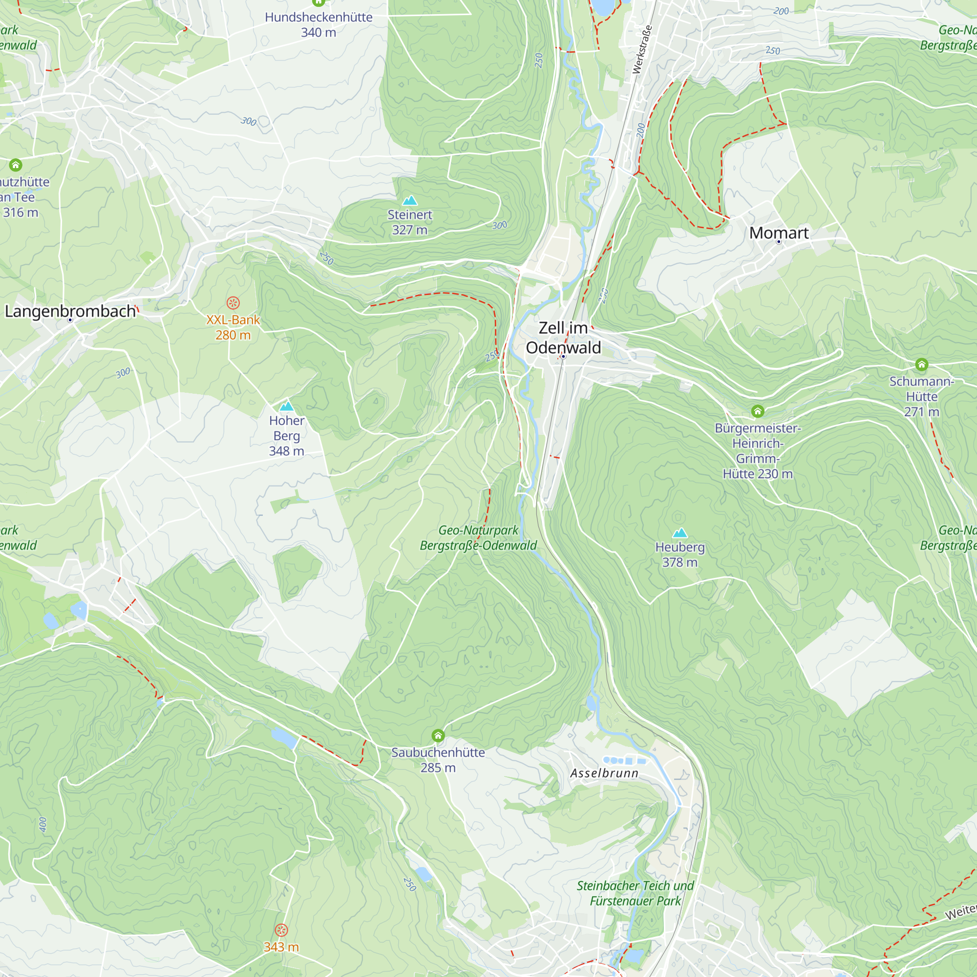 Georg Daum Hütte map