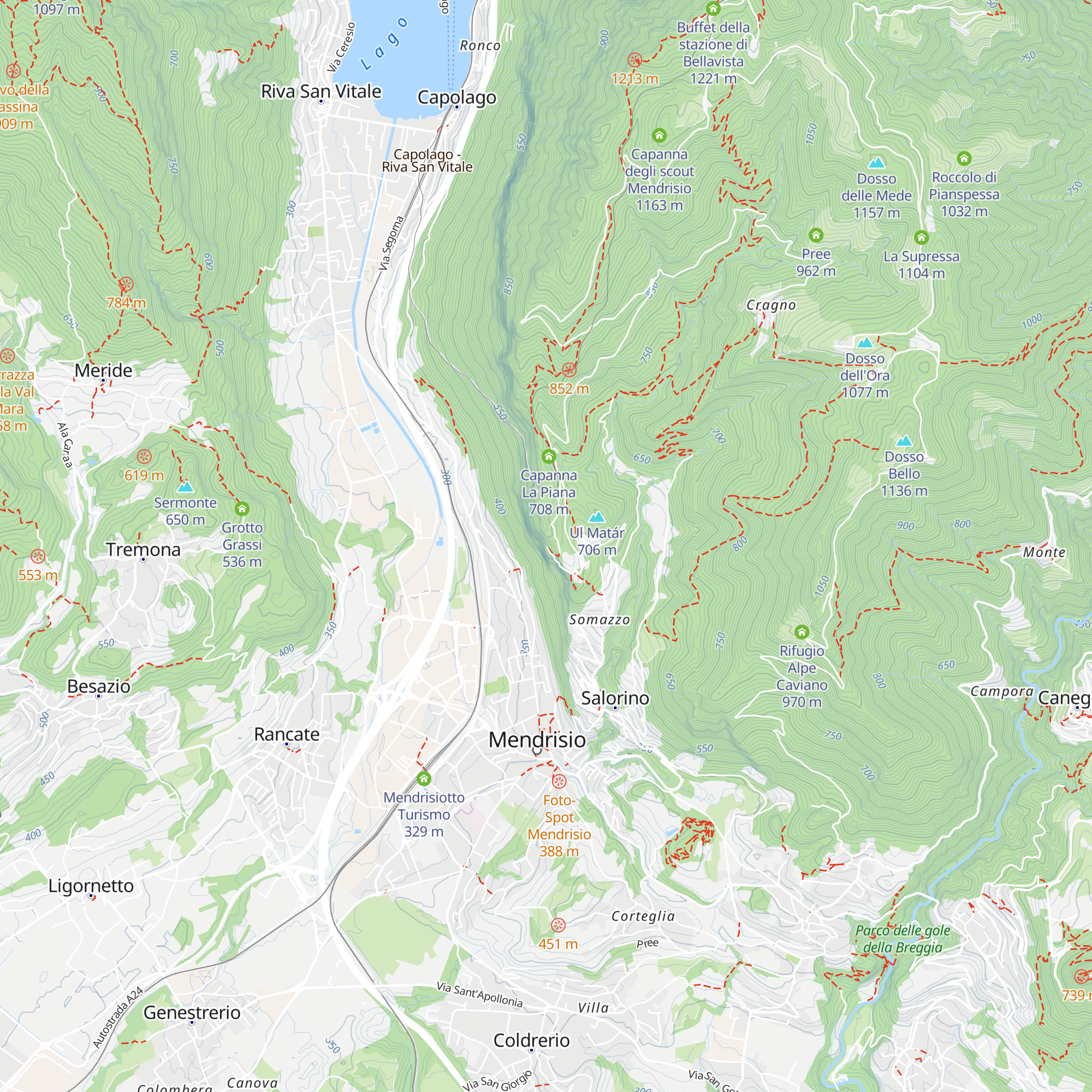 Grotto Eremo San Nicolao map
