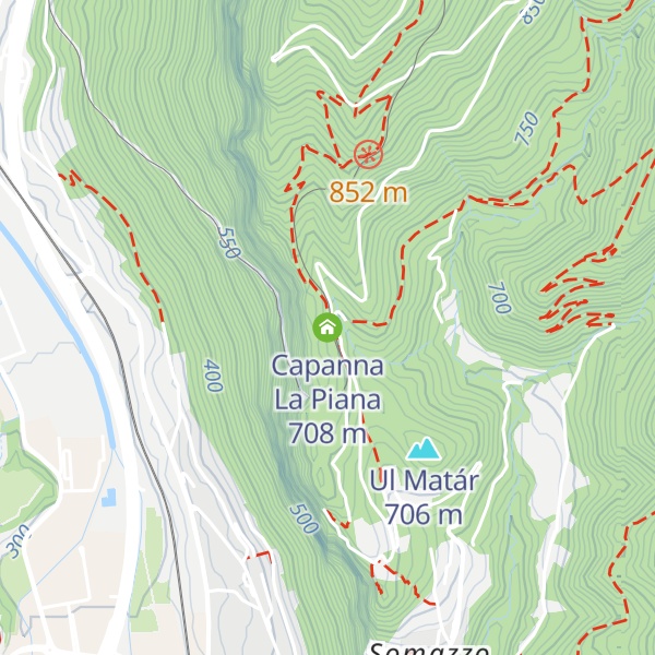 Map of Capanna La Piana
