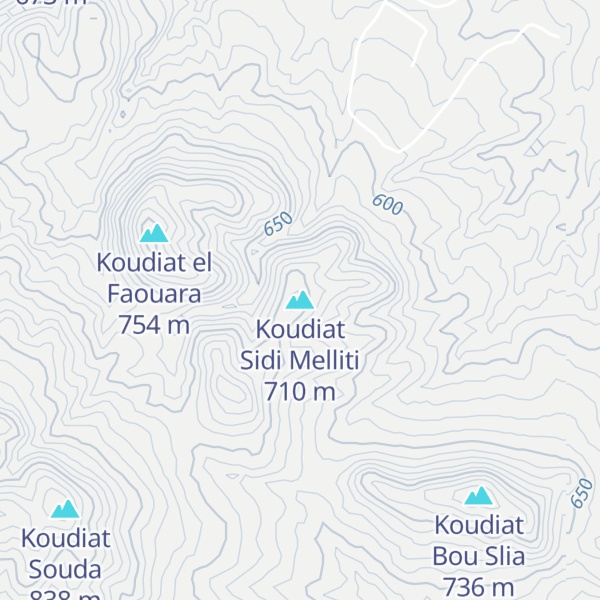 Map of Koudiat Sidi Melliti