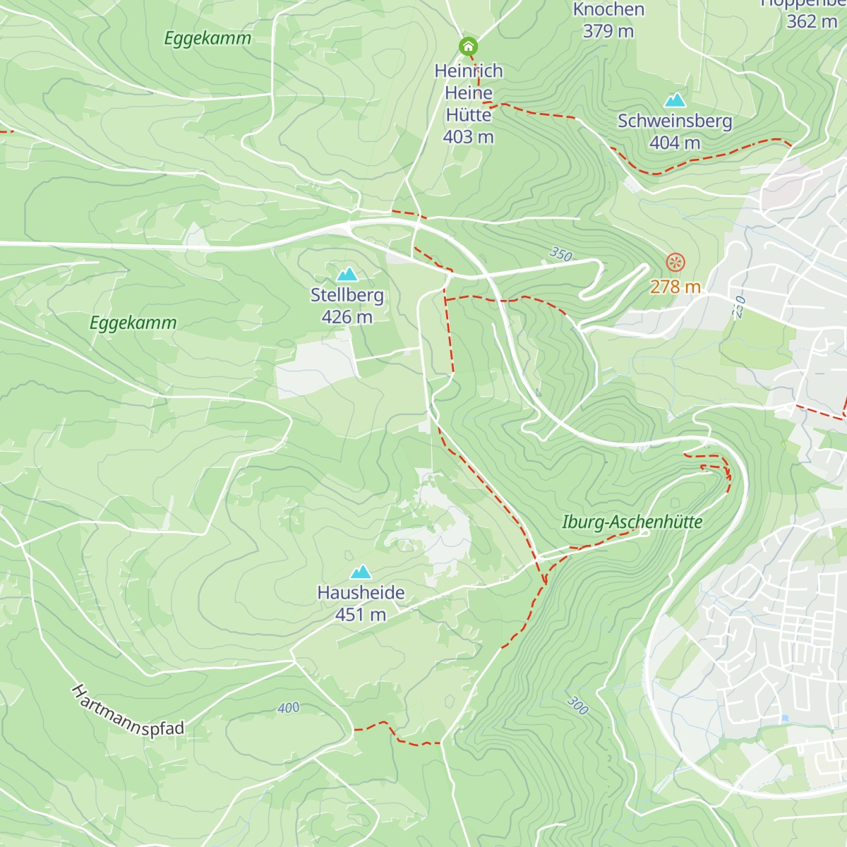 Driburger Hütte map