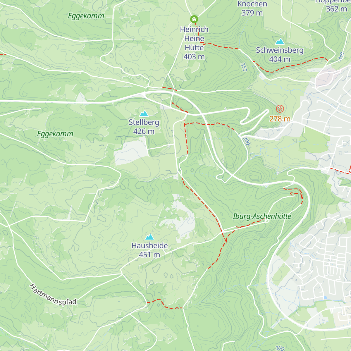Driburger Hütte map