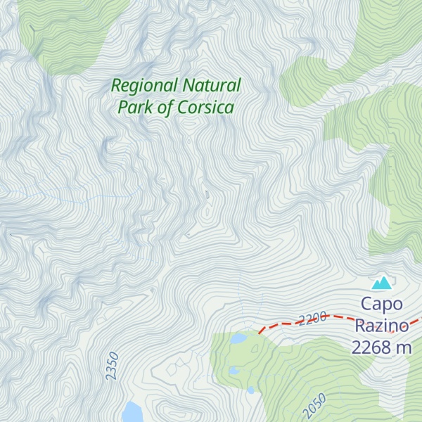 Map of Capu Biancu