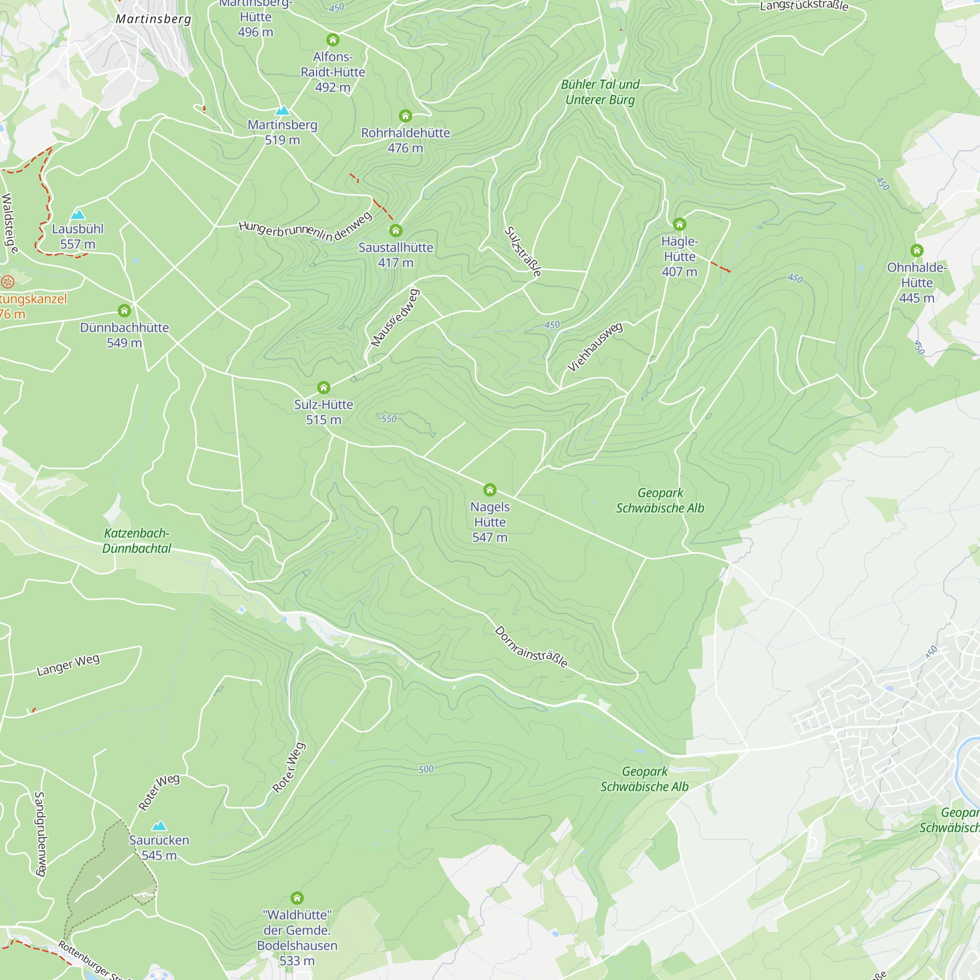 Nagels Hütte map