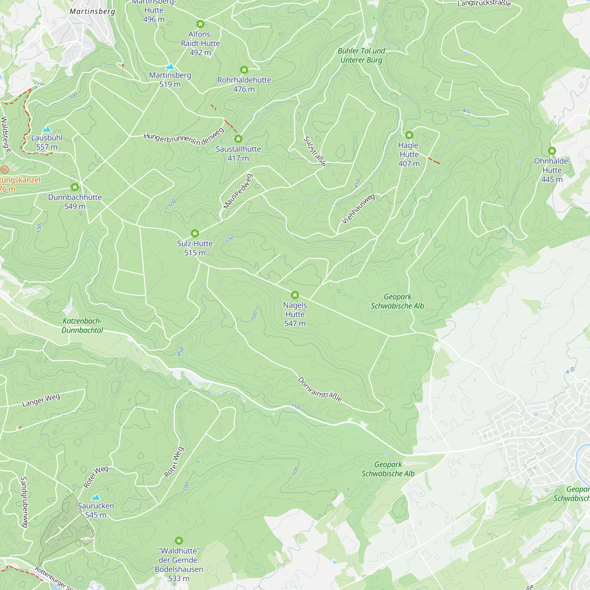 Nagels Hütte map
