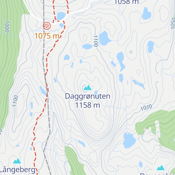 Map of Daggrønuten