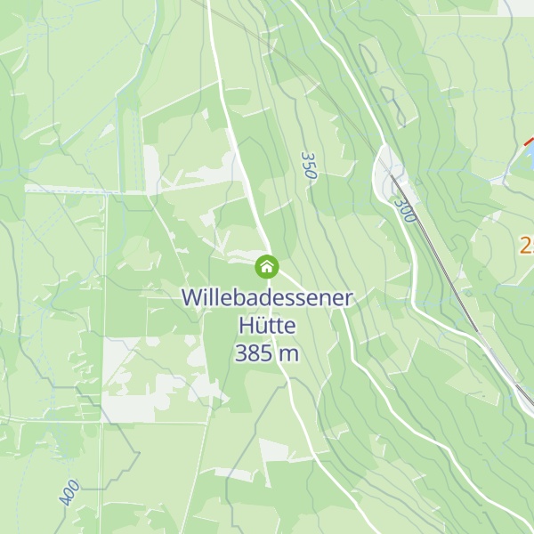 Map of Willebadessener Hütte