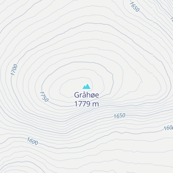 Map of Gråhøe