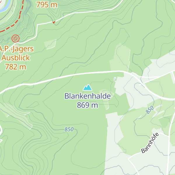 Map of Blankenhalde