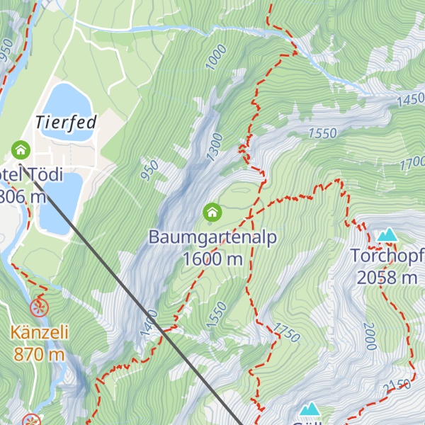 Map of Baumgartenalp