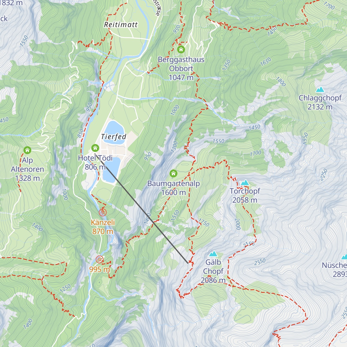 Baumgartenalp map
