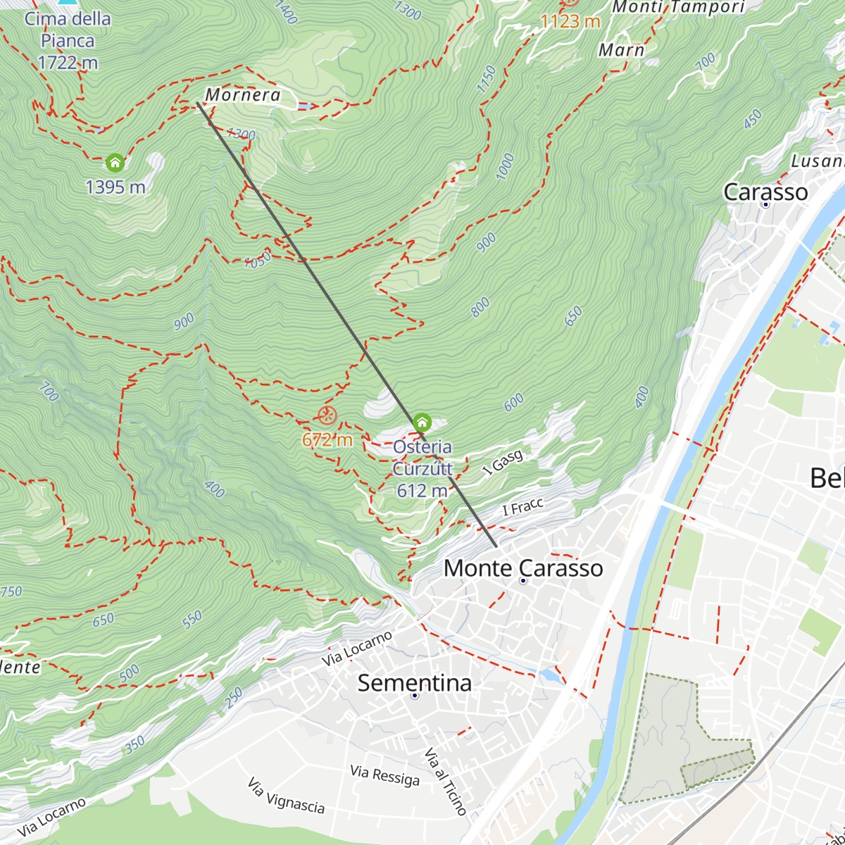 Osteria Curzútt map