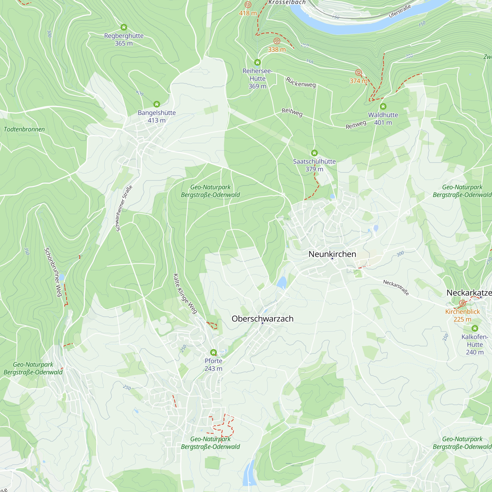 Waldhütte map